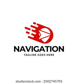 Compass Global Globe Earth Adventure GPS navigation logo design. Vector Illustration