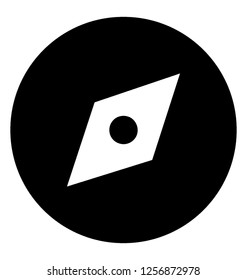Compass glyph icon vector