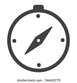 Compass glyph icon, web and mobile, map sign vector graphics, a solid pattern on a white background, eps 10.
