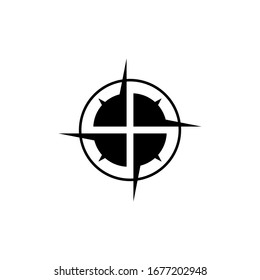 Compass graphic design template vector isolated illustration