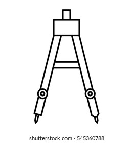 compass graphic tool isolated icon vector illustration design