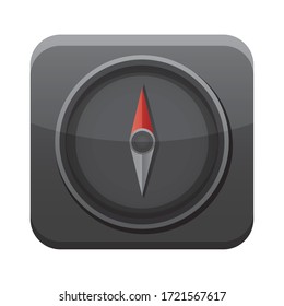 compass guide app button menu isolated icon vector illustration design
