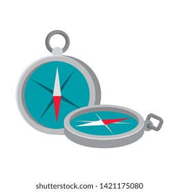 compass guide device isolated icon