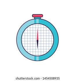 compass guide device isolated icon