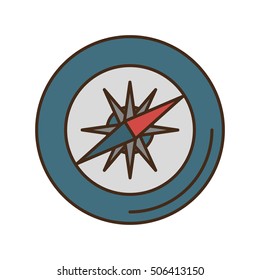 compass guide device isolated icon vector illustration design
