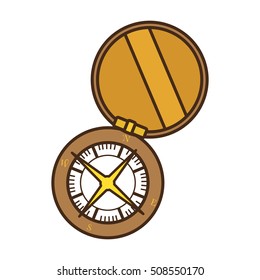 compass guide device isolated icon vector illustration design