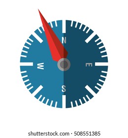 compass guide device isolated icon vector illustration design