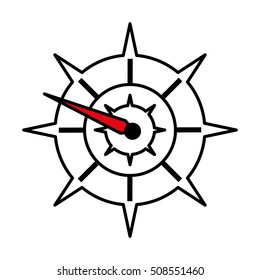 compass guide device isolated icon vector illustration design