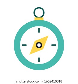 compass guide device line and fill style icon vector illustration design