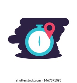 compass guide device with pin location