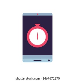 compass guide device with smartphone
