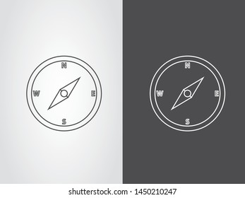 Compass Guide Exploration Discovery Journey Icon Symbol