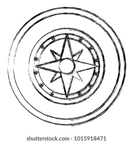compass guide isolated icon