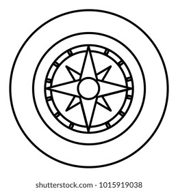 compass guide isolated icon