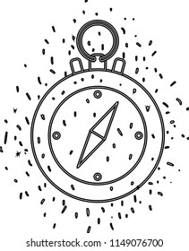 compass guide isolated icon