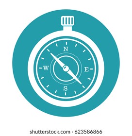 compass guide isolated icon