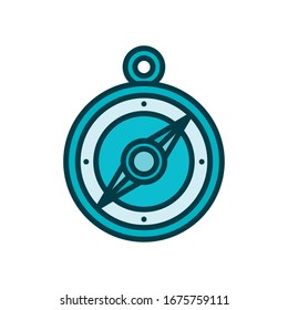 compass guide line style icon vector illustration design