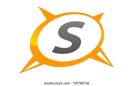 Compass Guide Solution Letter S