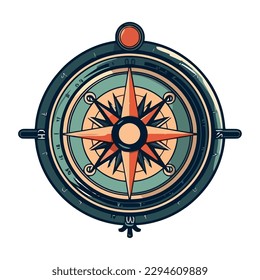 compass guides journey of discovery icon isolated