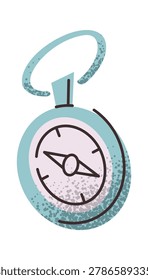 Compass Hanging Pendant Sketch Doodle Style