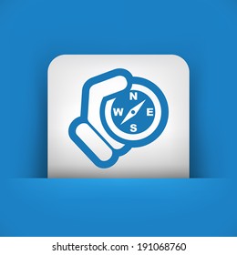 Compass hold icon