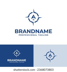Compass Home Logo, suitable for business related to Compass and Home.
