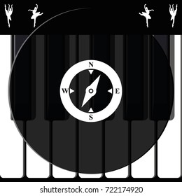 Compass icon.