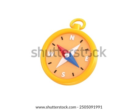 Compass icon 3d rendering vector illustration