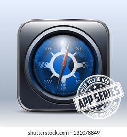 Compass Icon. App Series