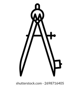 Compass icon for architectural drawing and design
