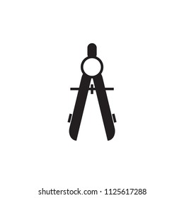 Compass icon, architecture symbol vector illustration.