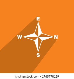 icono de brújula, vector de icono de automóvil