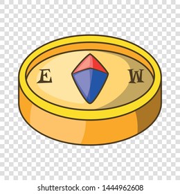Compass icon. Cartoon illustration of compass vector icon for web