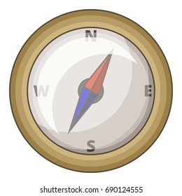 Compass icon. Cartoon illustration of compass vector icon for web design