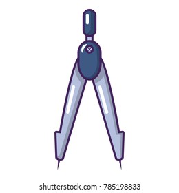 Compass icon. Cartoon illustration of compass icon vector icon for web.