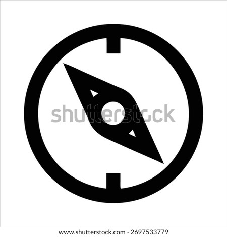 COMPASS ICON CIRCULAR LINES GEOMETRIC