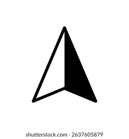 Compass icon. Colored vector illustration.
