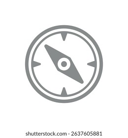 Compass icon. Colored vector illustration.