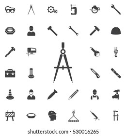 compass icon. Construction icons universal set for web and mobile
