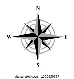 compass icon design. directional signs and symbols