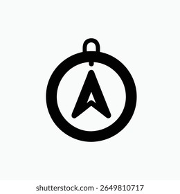 compass icon design fully editable vector template
