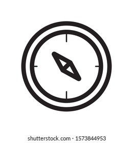 Compass icon design, Instrument tool navigation location travel and direction theme Vector illustration