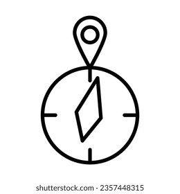 Compass icon design for personal commercial use 