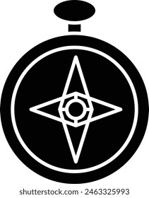 Compass Icon Design For Personal And Commercial Use.