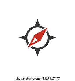 Compass icon design template vector isolated illustration