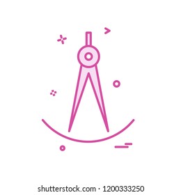 Compass icon design vector