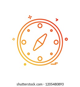 Compass icon design vector