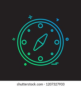Compass icon design vector