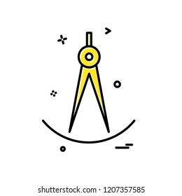 Compass icon design vector