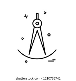 Compass icon design vector